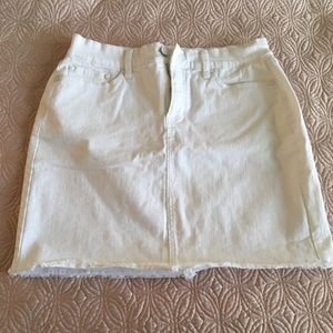 Lauren Conrad white denim skirt